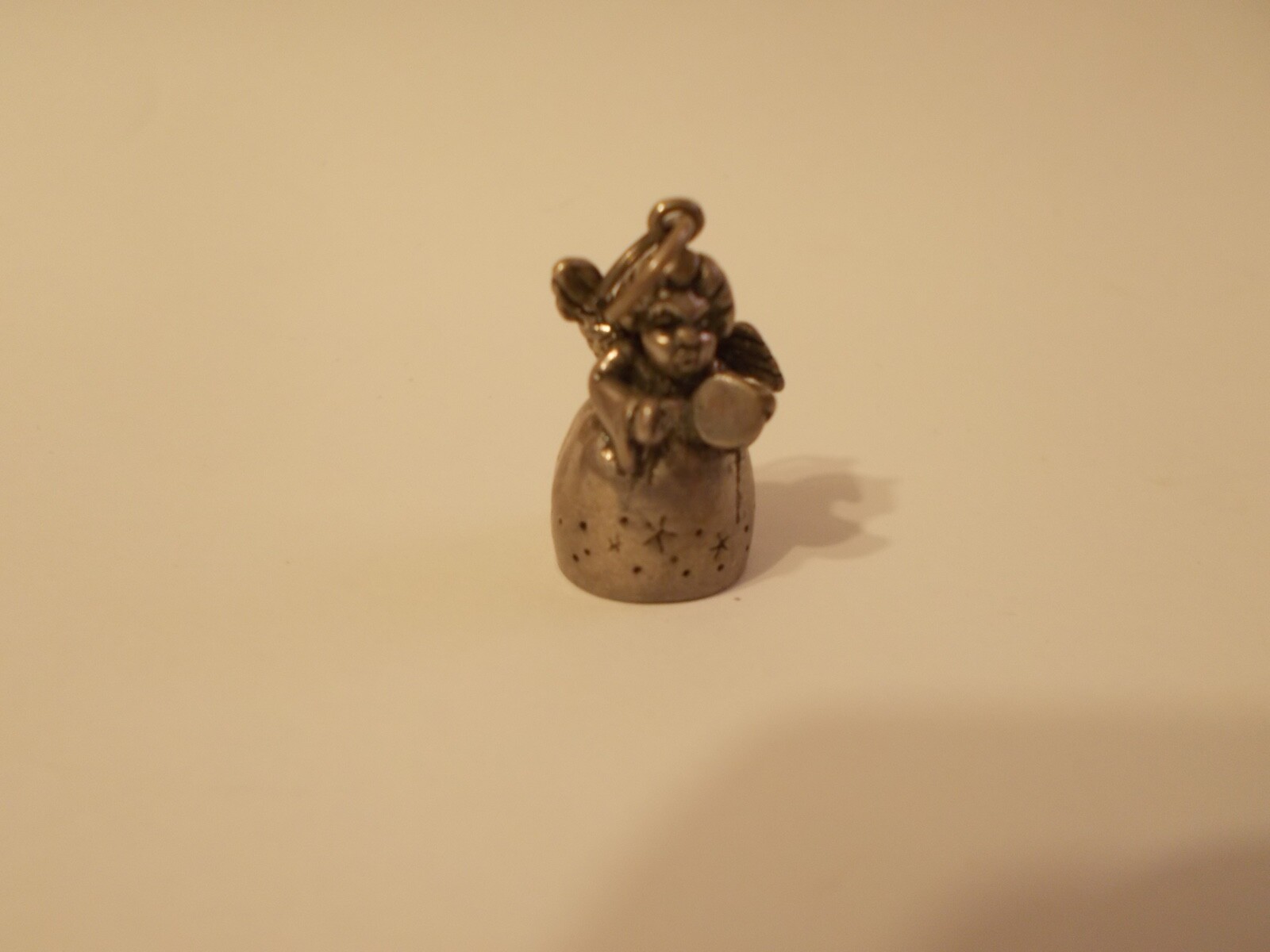 VTG Guardian Angel Bell Sterling Silver .925 Charm Pendant