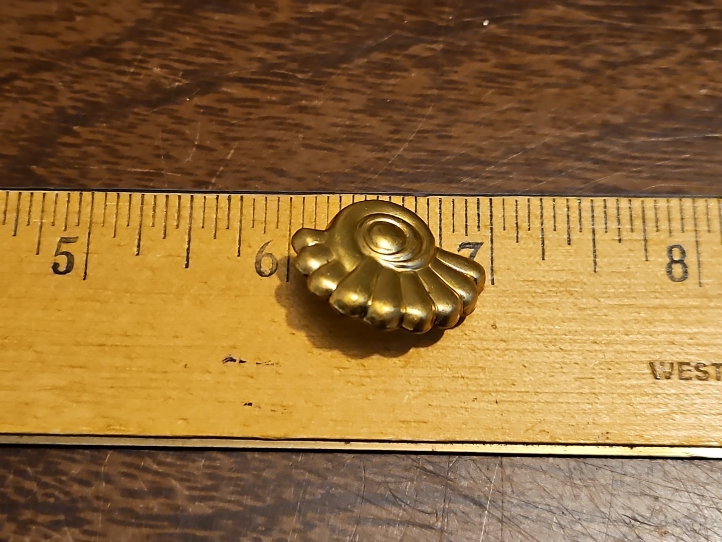Lot Of 10 Circle Design PostEarrings France Vintage 60s Brass Stampings Jewelry