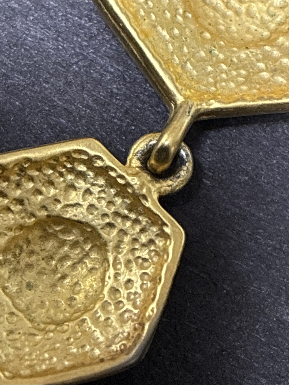 Vintage 1980s Gold Tone Drop Dangle Earrings (FC108-3 Q6082