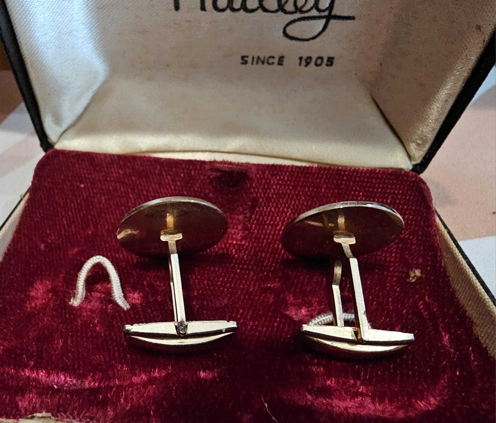 Vintage Gold Tone HADLEY Cufflinks “P” Intial