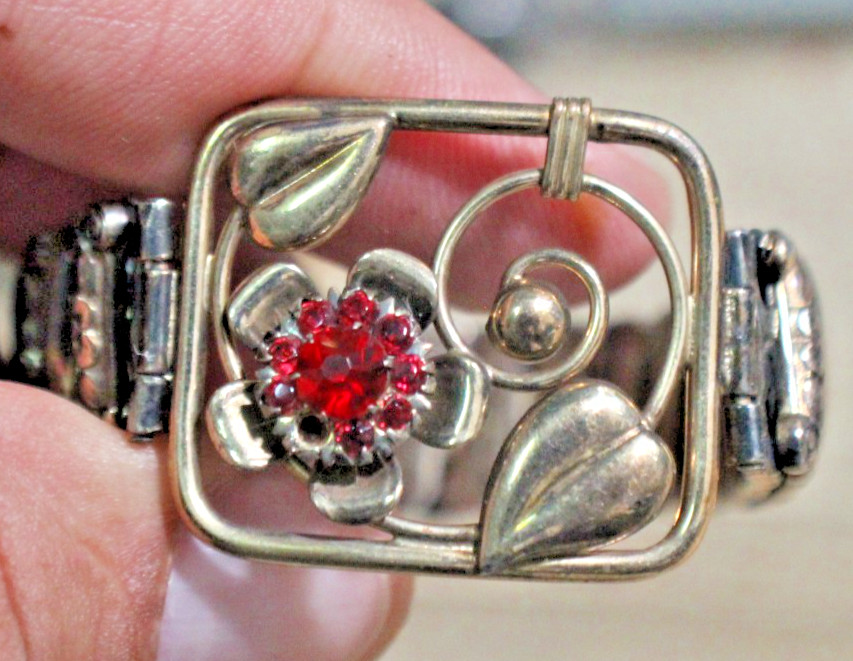 Wonderful L.S. Co Lustern 12k Gold Filled On Sterling Expansion Women Bracelet