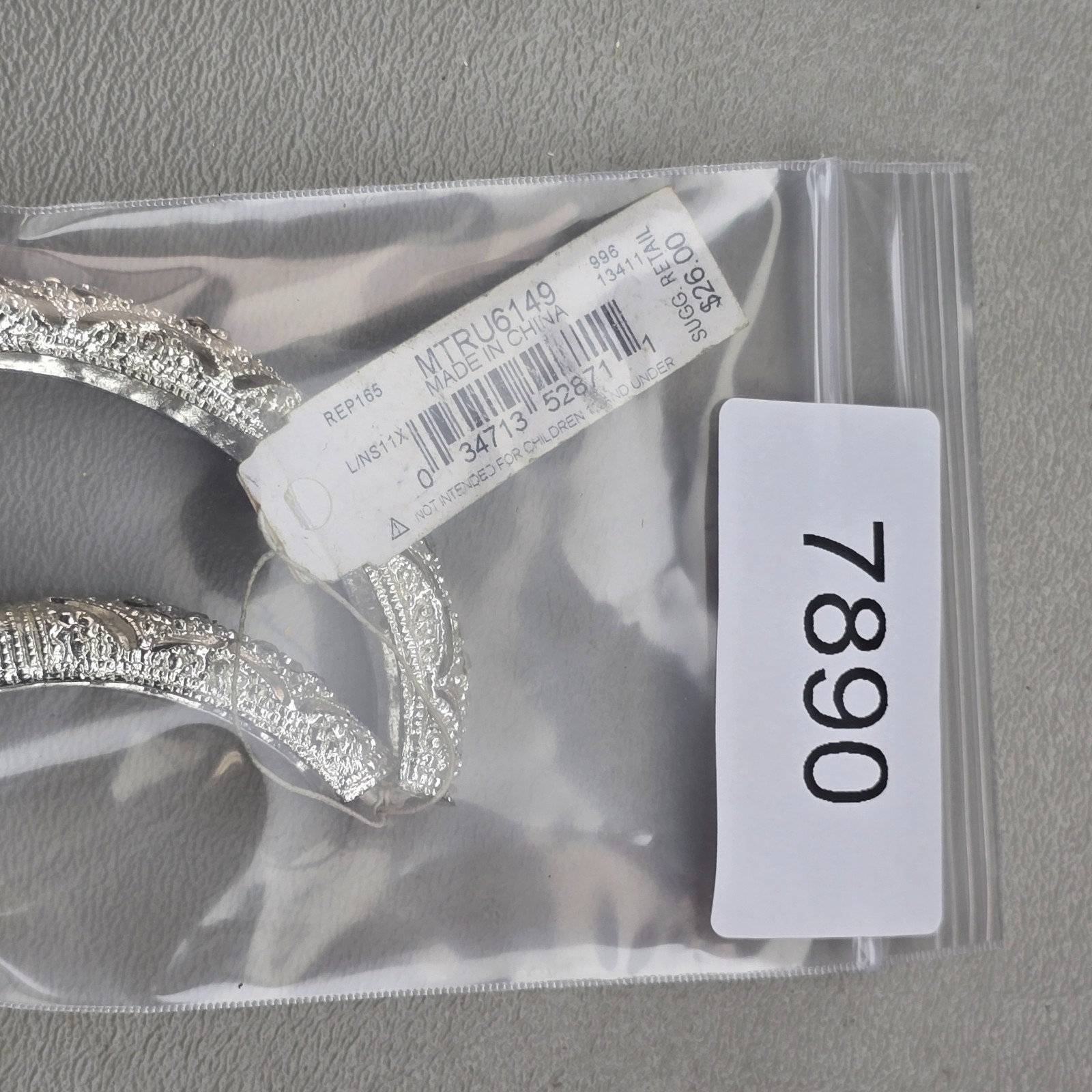 Trifari Bracelet Silver Tone Filigree Expandable Hinged 7.25″ Vintage Style NWT