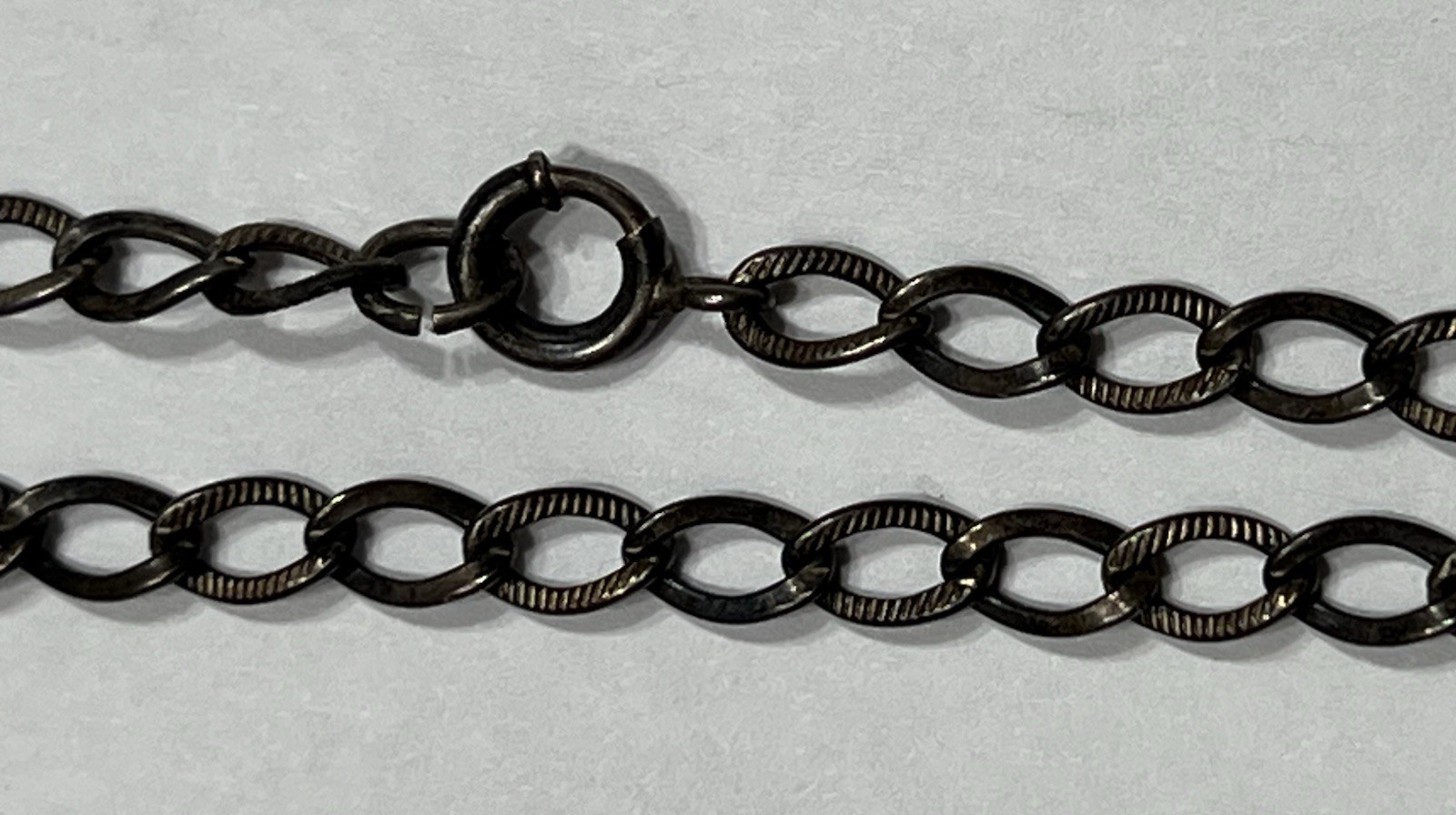 Vintage Estate Sterling Silver Bracelet 925 Curb Link 6.75″ Starter Charm 2.6gr