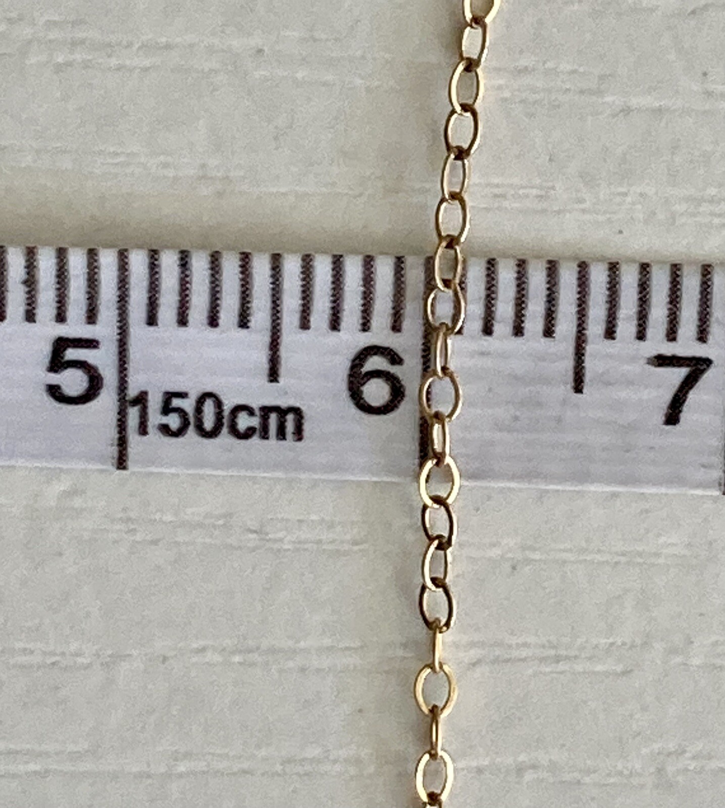 14k Yellow Gold Filled Quartz Pendant Chain Necklace Y Drop 15in plus 4in Drop
