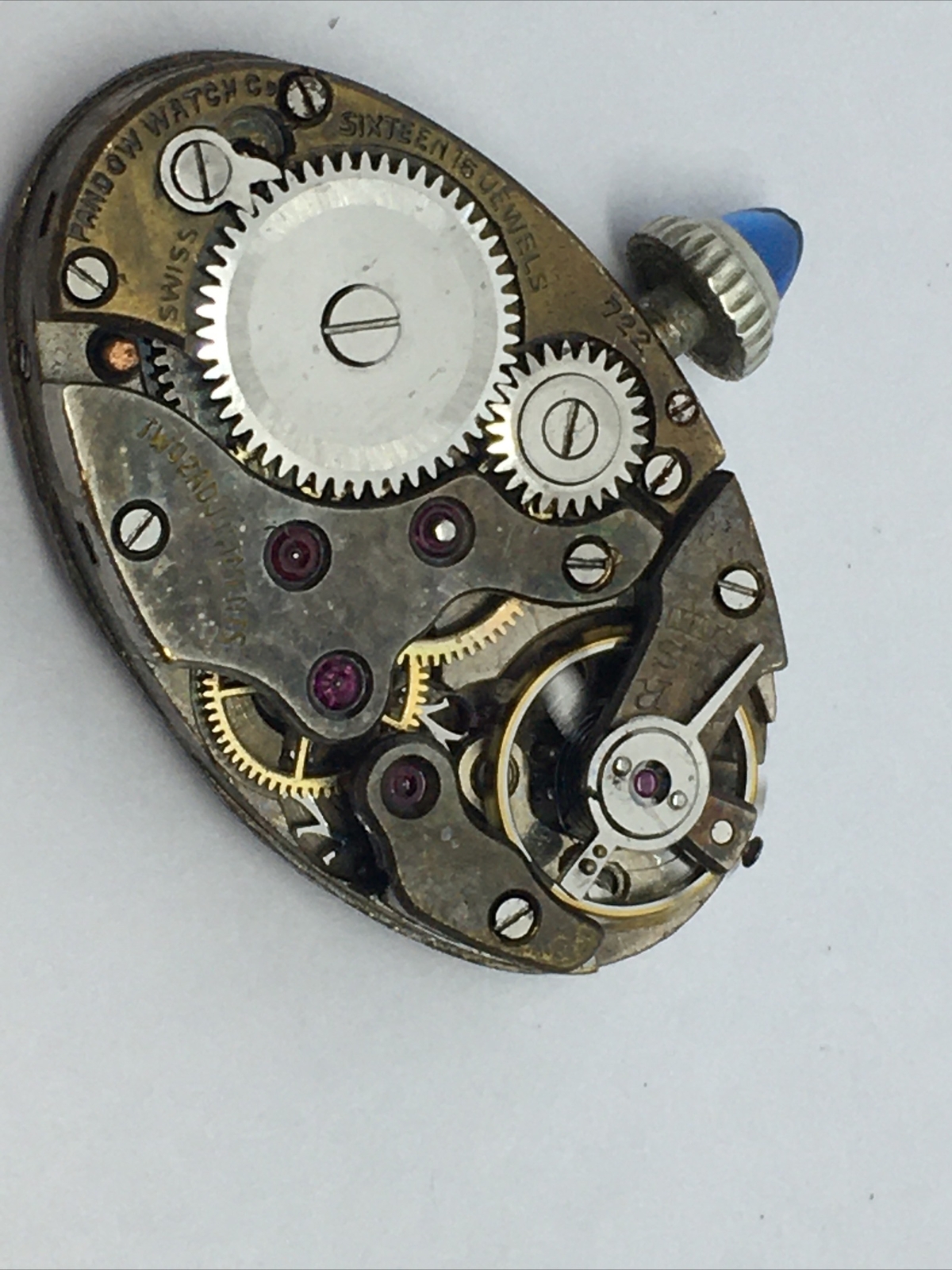 18k Antique VOGUE Swiss Ladies Watch, 18k Karat solid White gold Case 16j Runs
