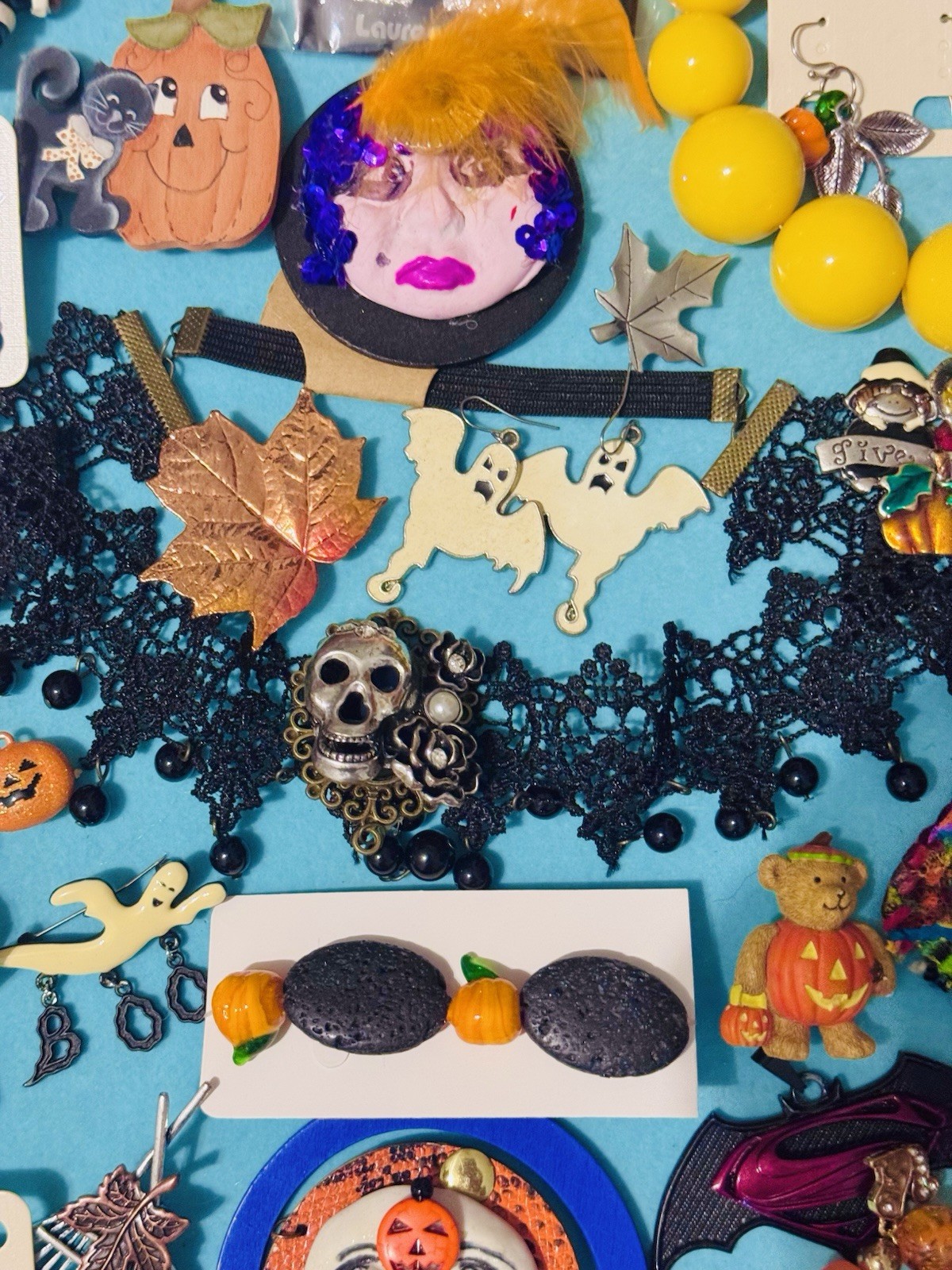 Halloween Fall Theme Jewelry Lot Of 65. Some Signed Some New With Tag