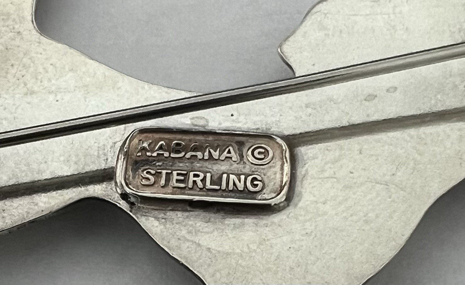 Kabana Sterling Silver Running Horse Brooch.