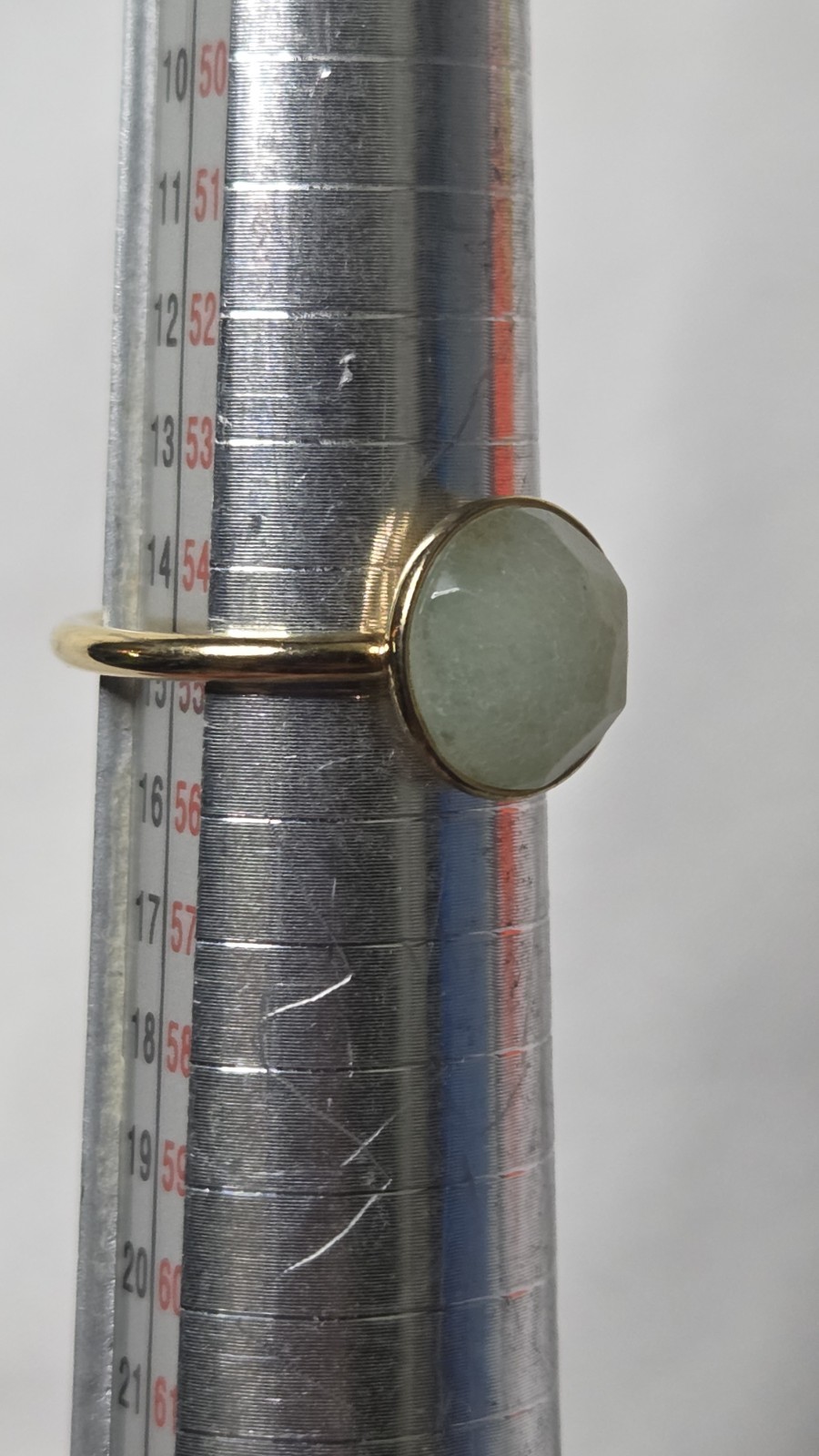 Vintage Stella & Dot, Gold-Plated, Aventurine, Size 7 Ring (1187)
