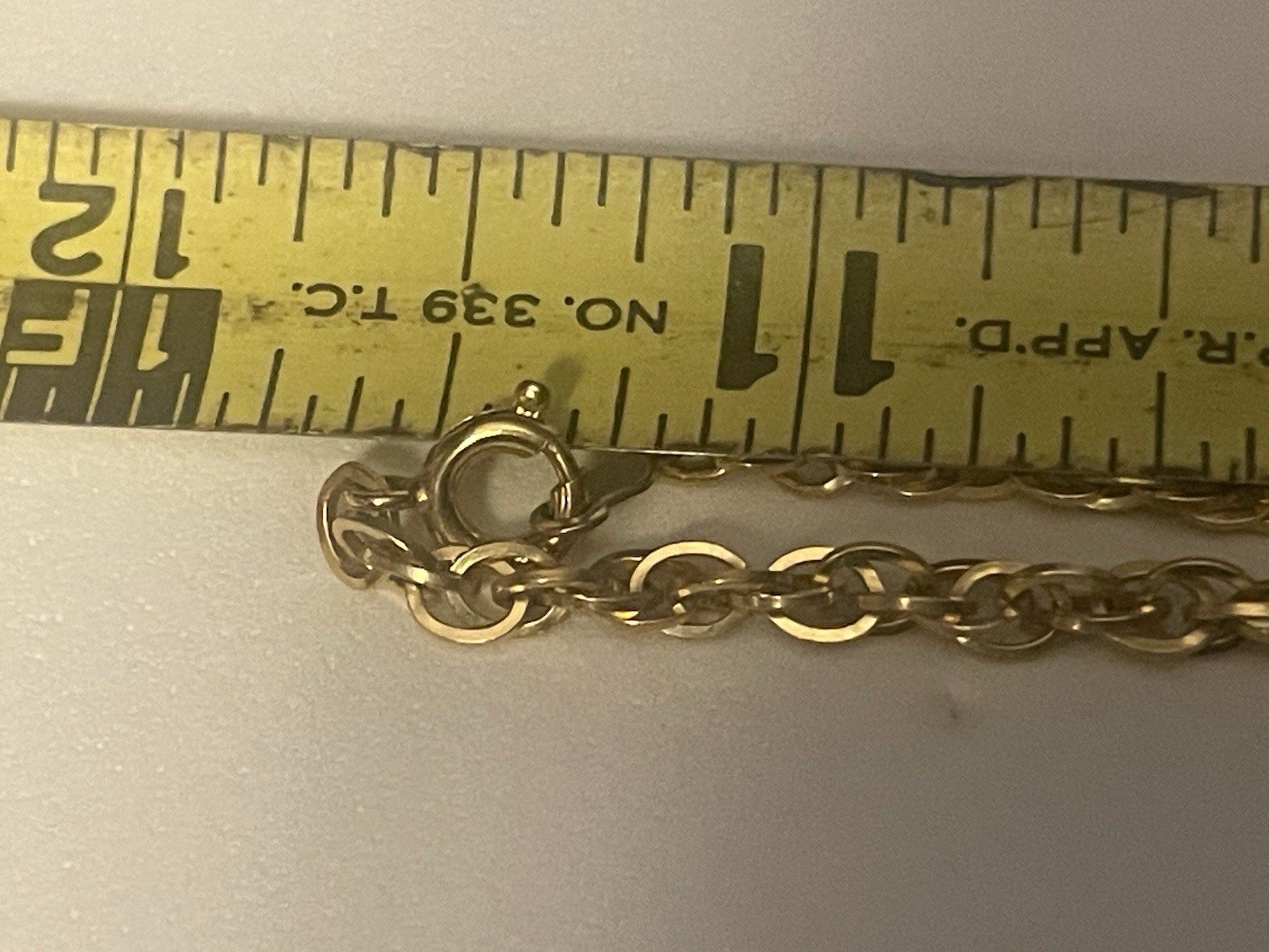 Vintage Edwardian Caco 25″ 12K Y Gold Filled Triple Link Rope Chain Necklace🌺🌺
