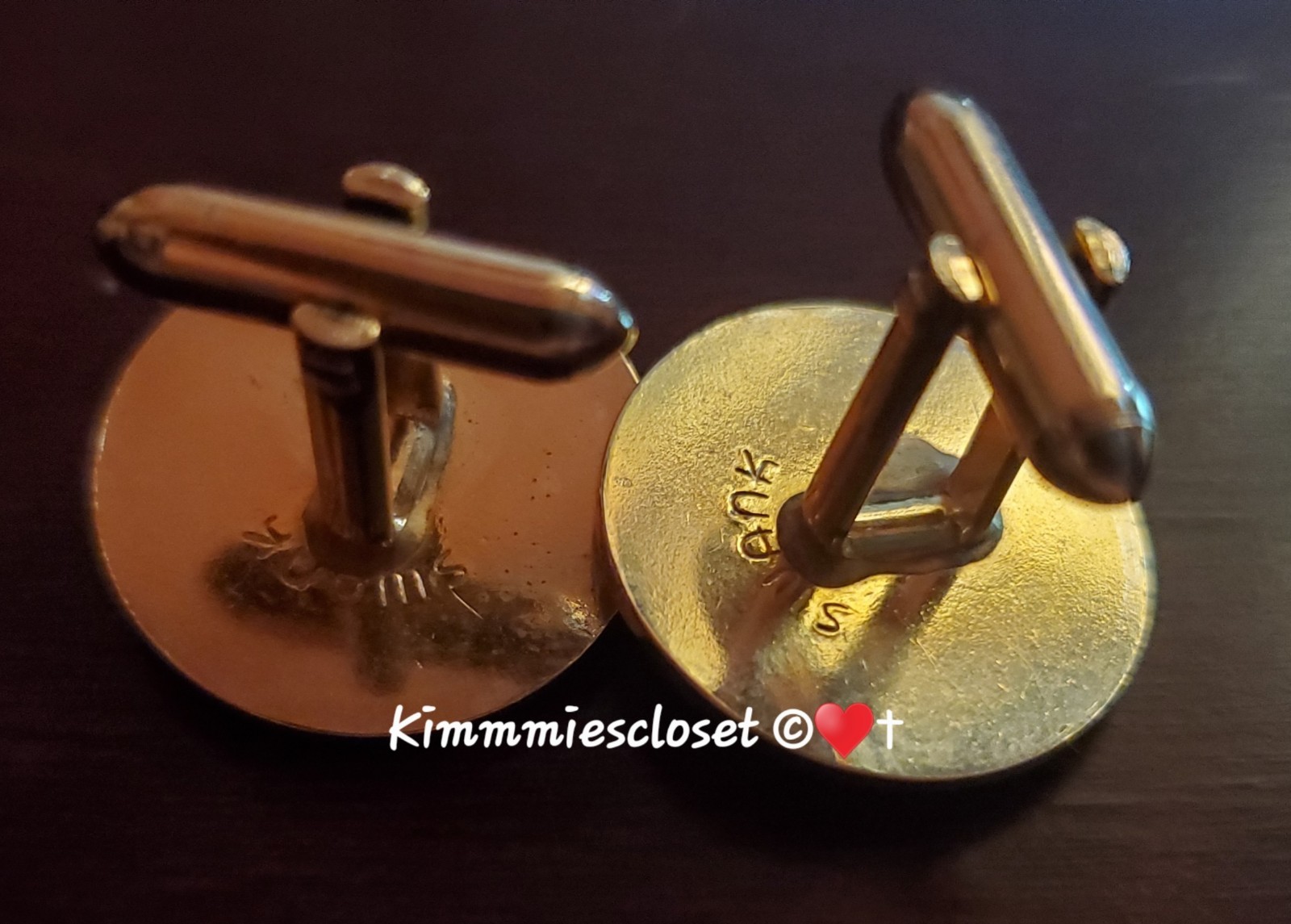 3 Vintage Marked SWANK Cuff Links & Tie Clip Made In USA 1950’s-60 Variety Style