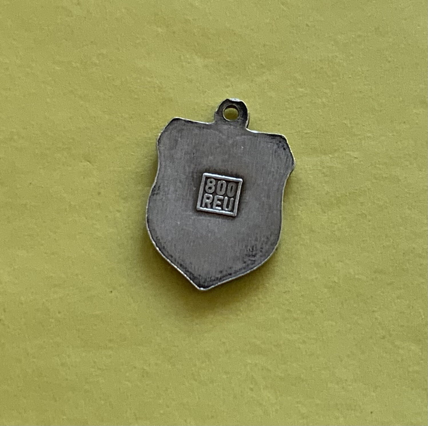 Vintage Sterling Silver Enamel England Flag Souvenir Travel Shield Charm