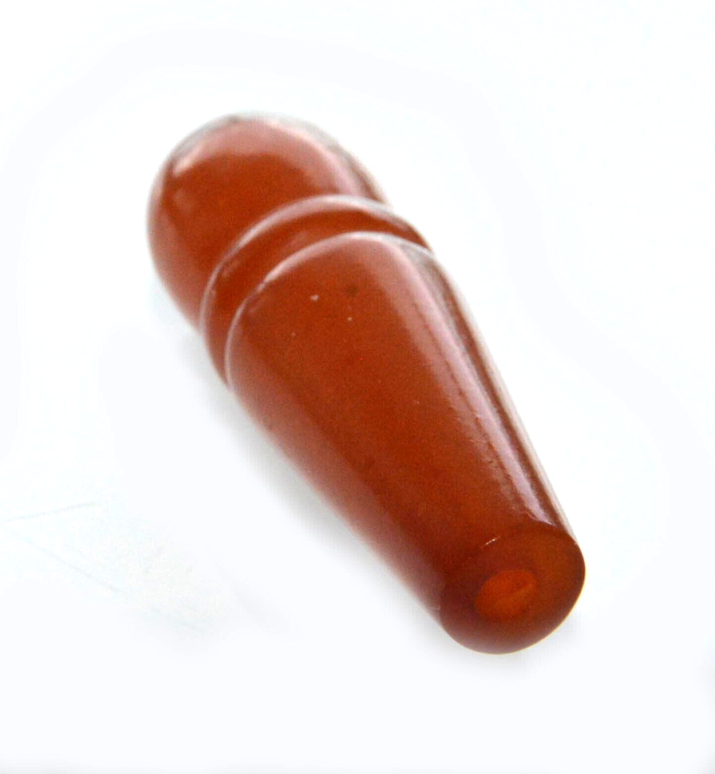 1970 RUSSIAN SOVIET BALTIC AMBER TIP TYPE ROSARY NECKLACE 琥珀 BEAD STONE ROCK PIN
