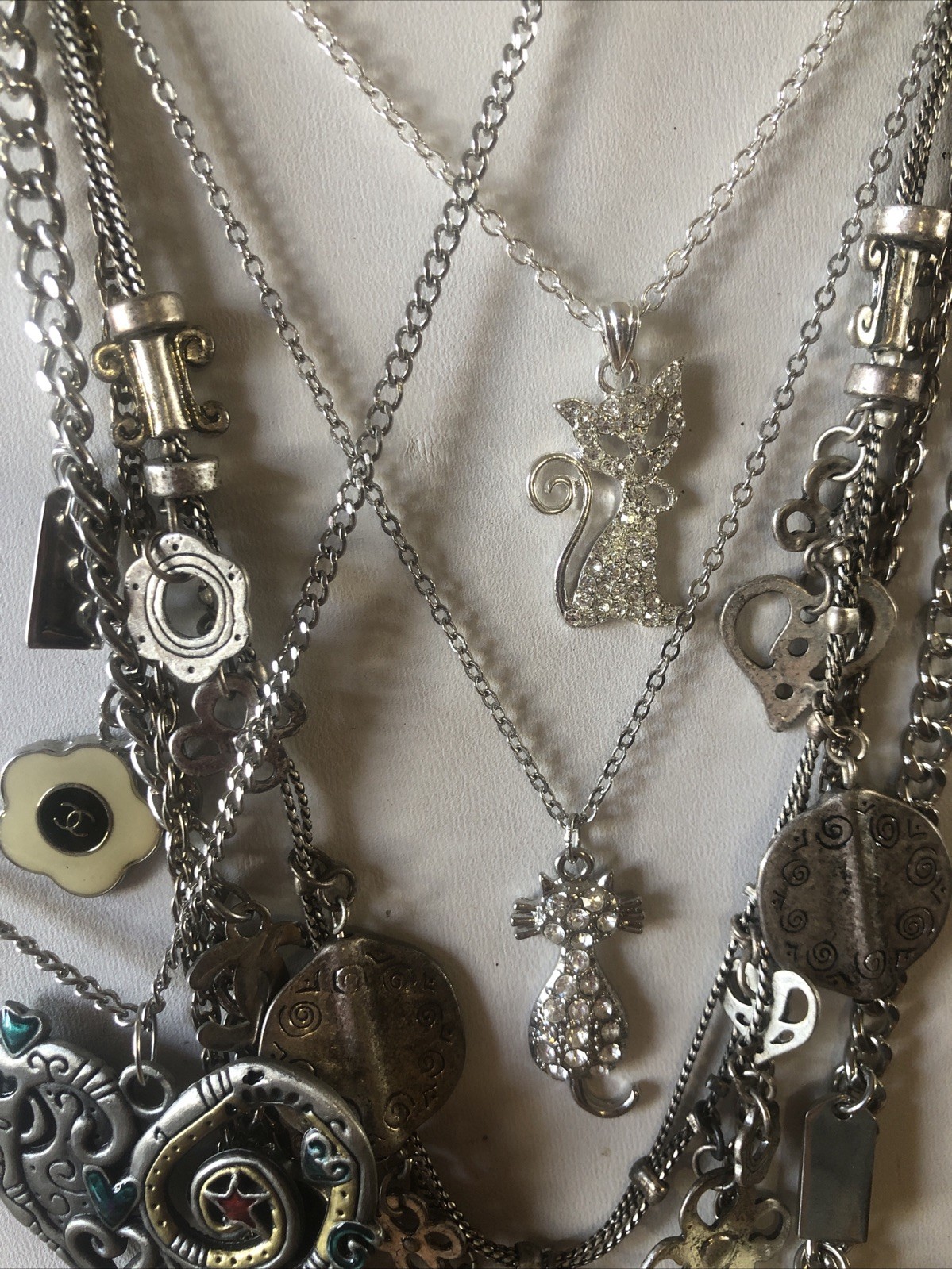 Six Fashion Necklaces with Hearts, Cats, Flowers And MORE!