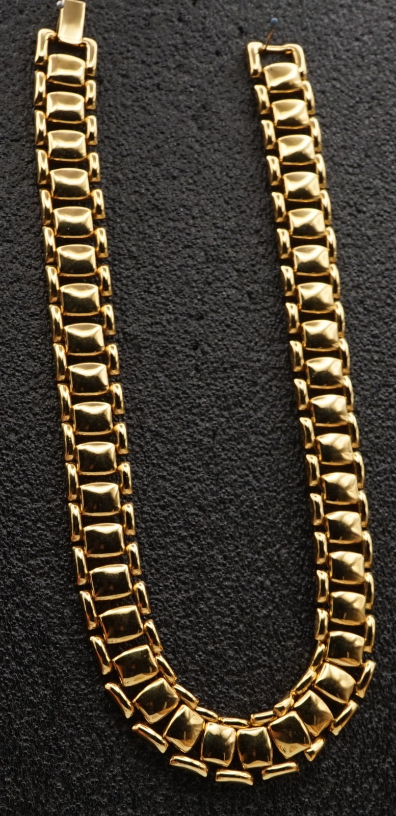 Signed Circle (C) Trifari Chunky Link Statement Necklace Vintage