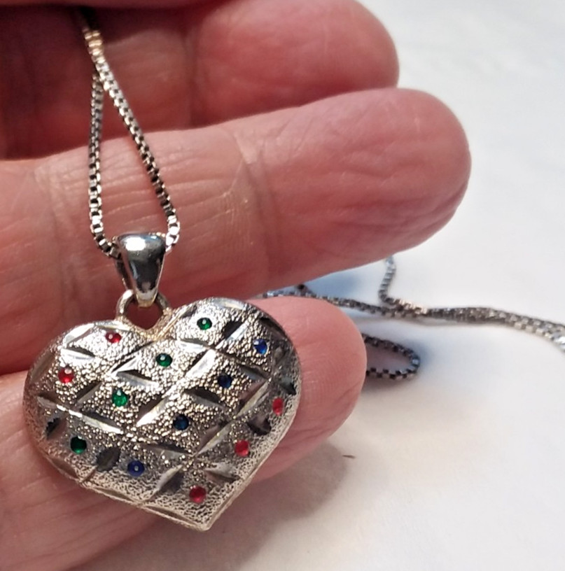 19″ Silver Necklace MK “925 DBJ Italy” Pendant is Marked “925 DBJ” 05-01-2026