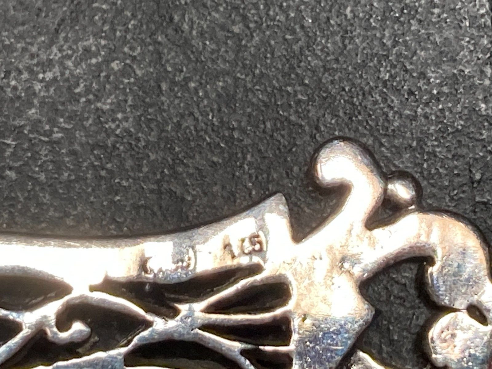 Vintage Filigree Fine 925 Sterling Silver Marcasite Pendant Religious Cross