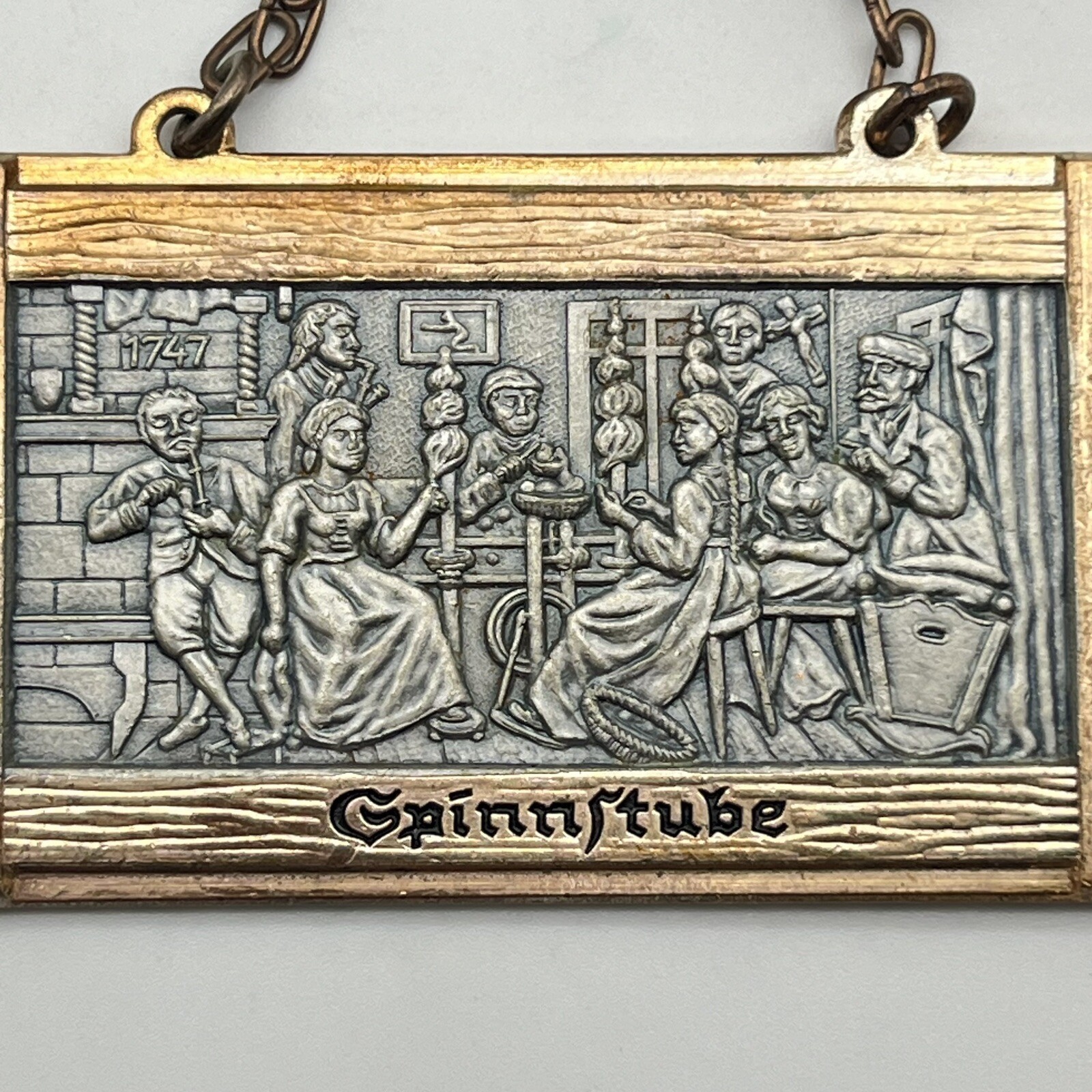 German Hiking Medal Brooch 1978 Wandertag Signed Carl Poellath
