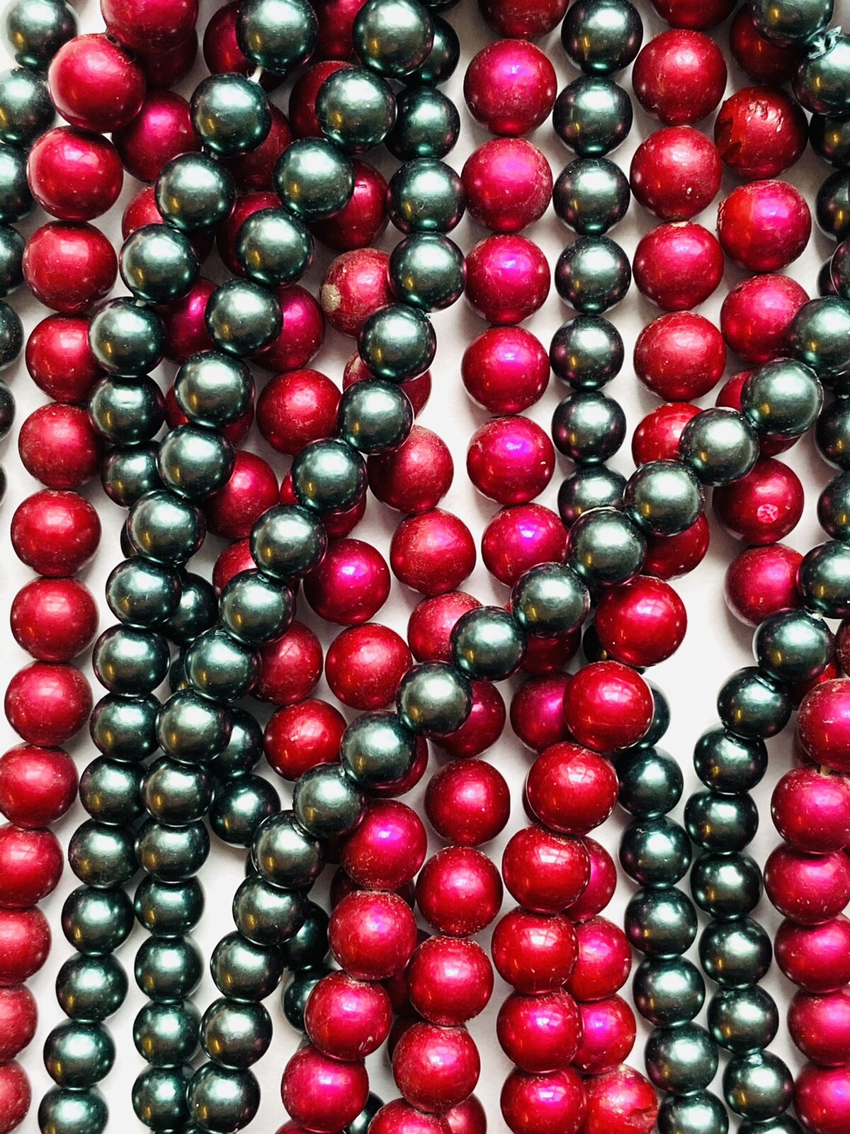 Two Vintage Early Plastic Necklaces
