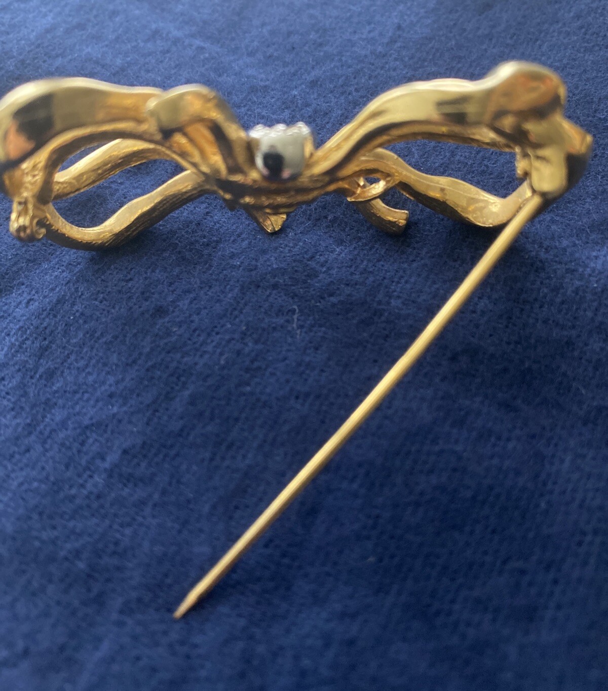 Vintage Jewelry Lot gold tone Brooch, Clip on style Earrings and Necklace – read