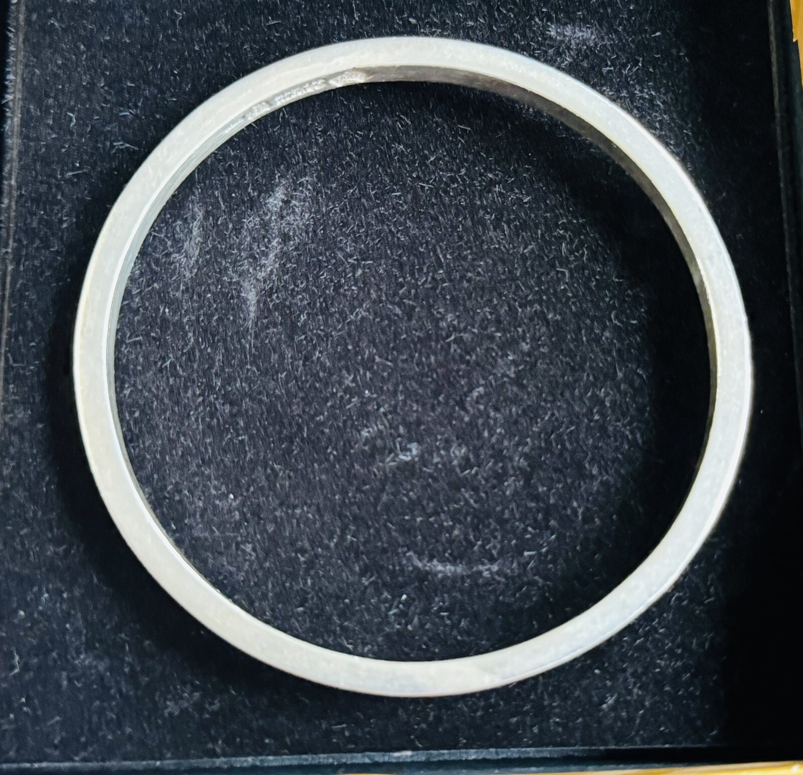 Antonio Pineda Taxco Mex Sterling Silver Bangle Bracelet Vintage 7-3/4” Signed