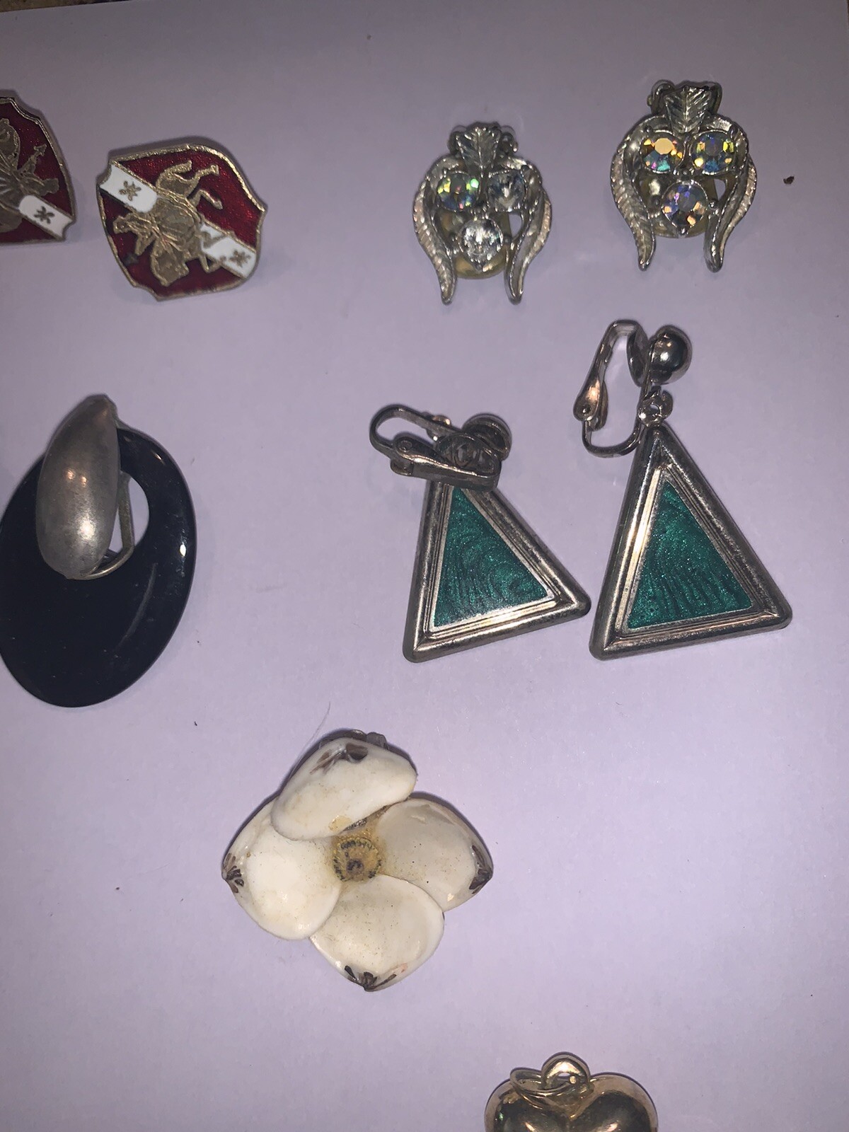 Huge Lot Vintage 60’s 70’s 80’s Earrings Clip & Screw On Some Pendants
