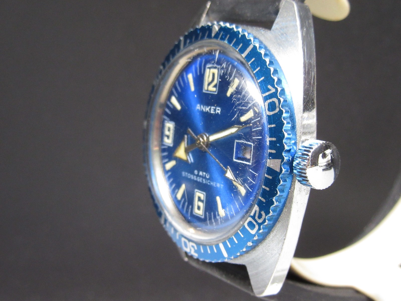 G763 Vintage Meister Anker Skin Diver Hand-Wind Watch
