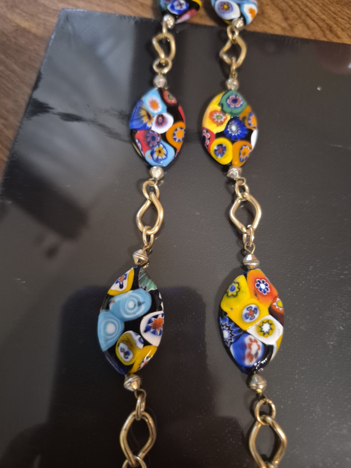 Vintage Murano Millefiori Glass Necklace