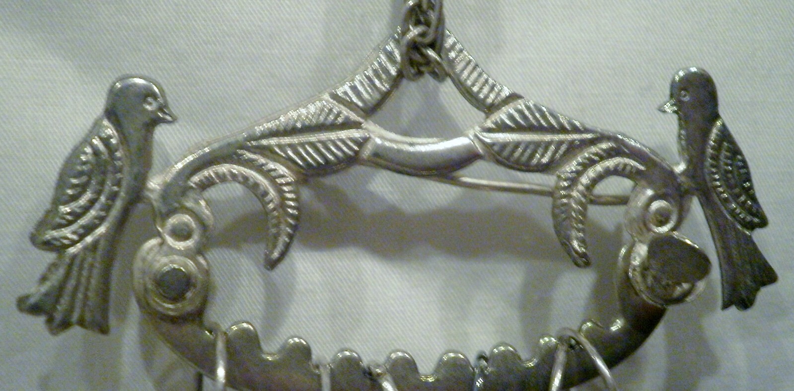 Vintage Pewter Charm Pin Brooch With 6 Charms or Necklace