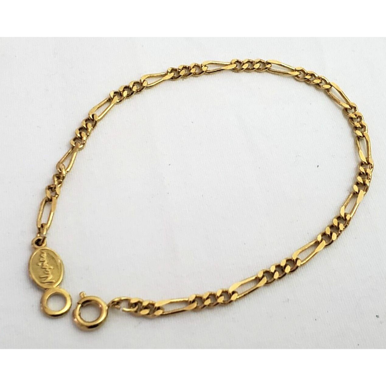 Napier Gold Tone Chain Link Bracelet 7.25″ New in Box Vintage