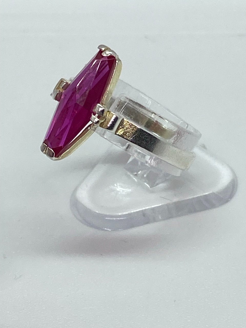 Ring Silver 875 Size 8 . Weight 1.84 g. Soviet Vintage Jewelry USSR