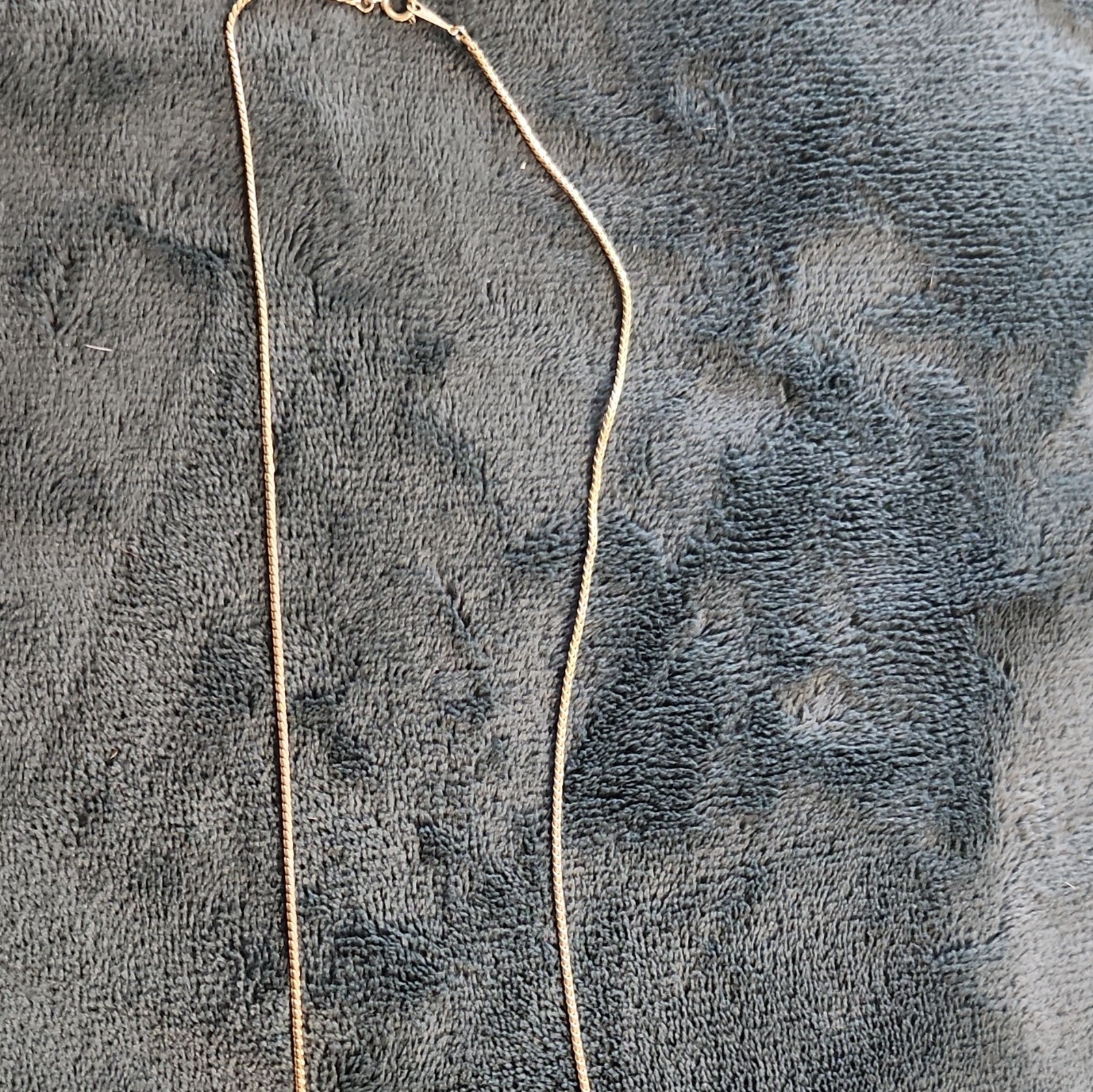18K Gold Filled Chain Necklace Lobster Clasp Signed No Stone