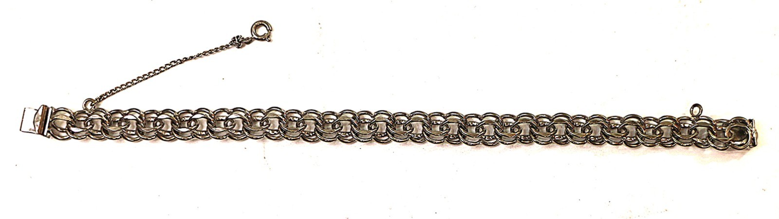 Vintage Jacoby Bender Double Side Classic Starter Charm Bracelet,Sterling Silver