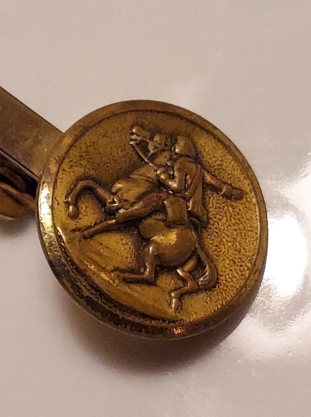 Antique Paul Revere Midnight Ride Tie Clip – Brass RARE!