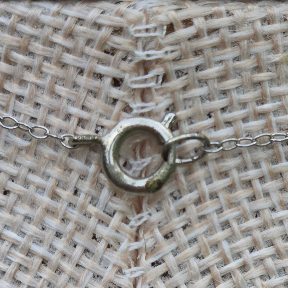 VTG Sterling Silver Bow Pendant Necklace Rhinestones Chain Elegant Jewelry Gift