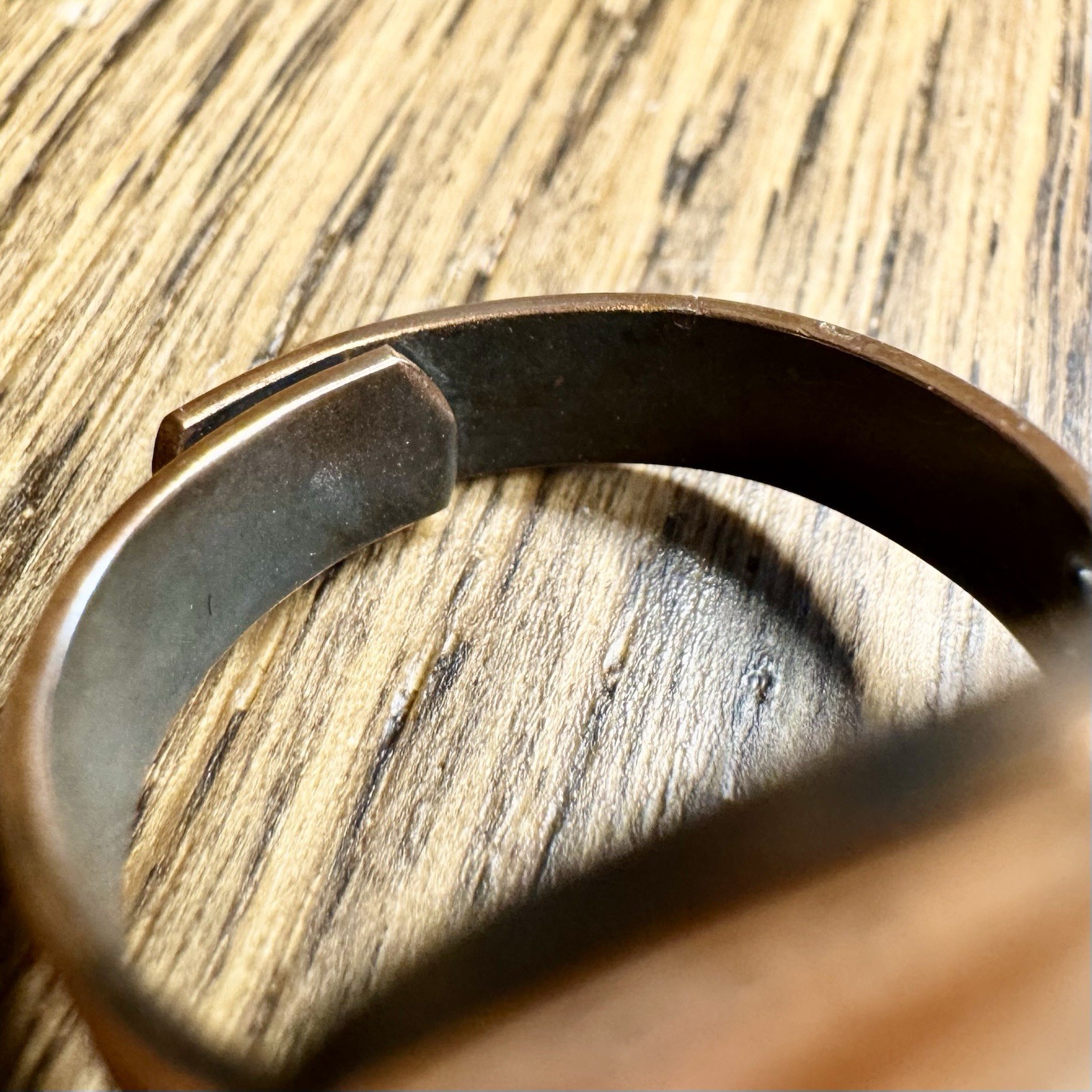 Vintage 1975 Lincoln Penny Copper Coin Ring Adjustable Statement Jewelry Sz 7.75