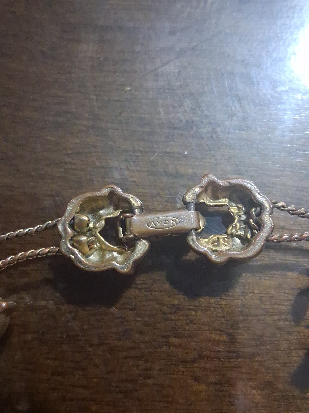 Vintage Avon Kitty Cat Slide Charm Rhinestone Bracelet ~ Gold Tone
