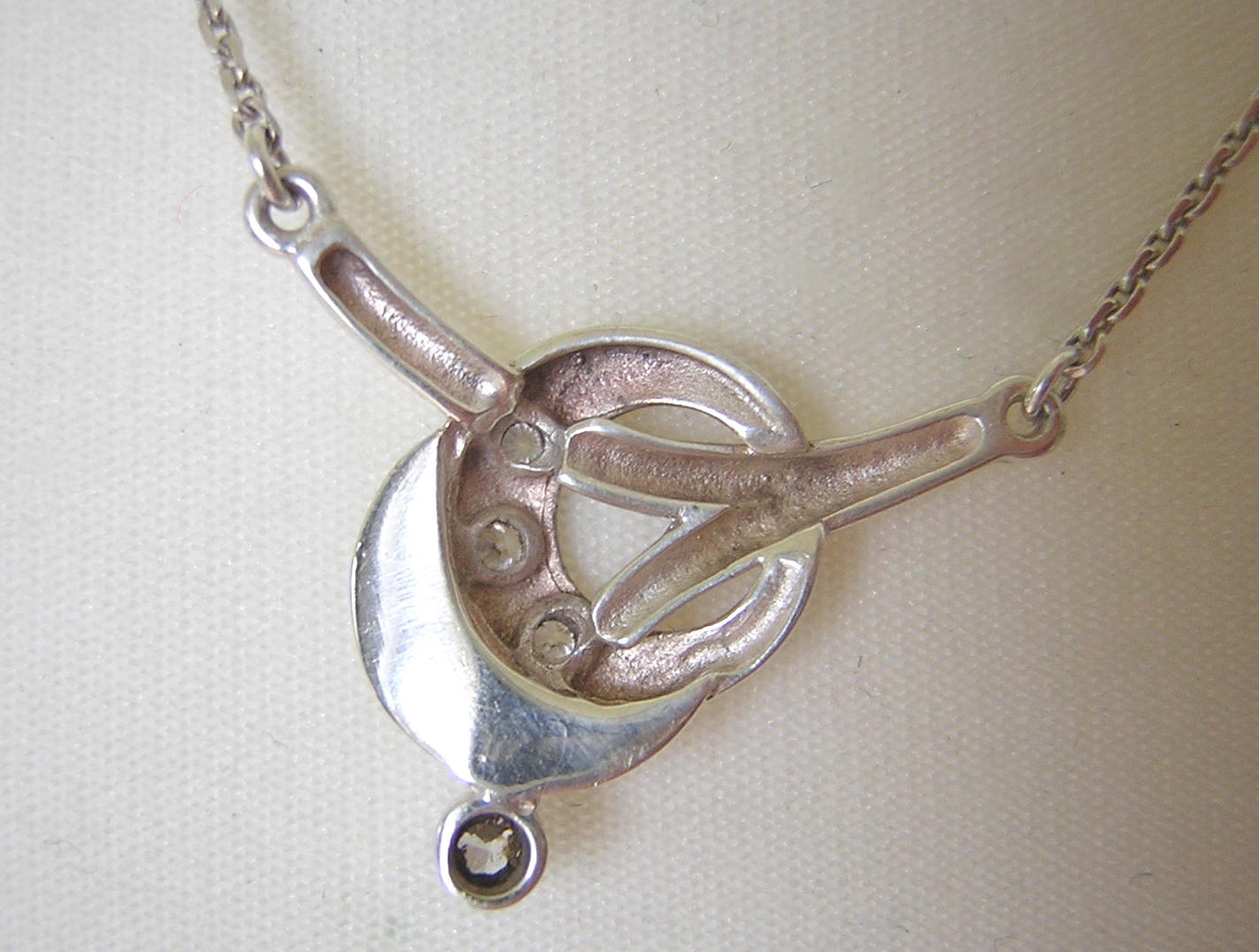 Necklace 925 Silver Zirconia Silver Jewelry Design Discreet 3.8 G/45 Cm
