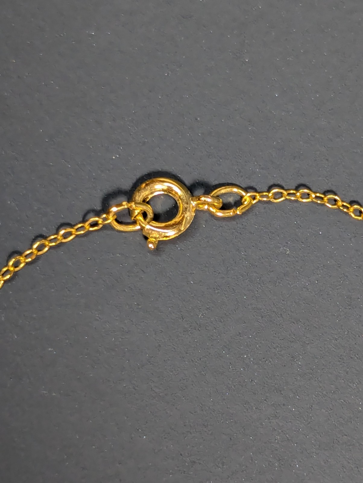 Vintage Gold Filled Chain Necklace 16″ Emerald Filigree Heart Pendant May