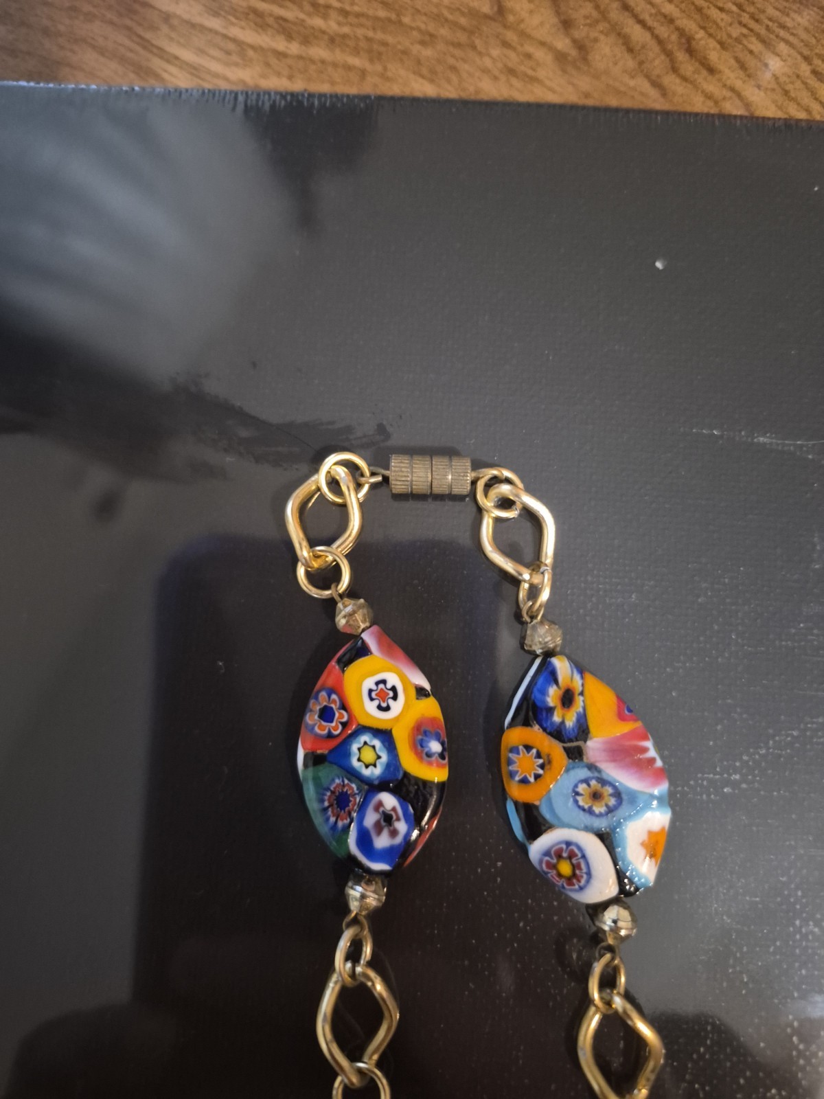 Vintage Murano Millefiori Glass Necklace