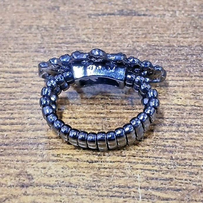 Vintage Princess Crown Tiara Style Stretch Band Ring