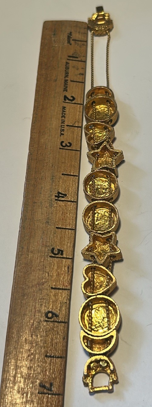 Vintage Slide Charm Bracelet