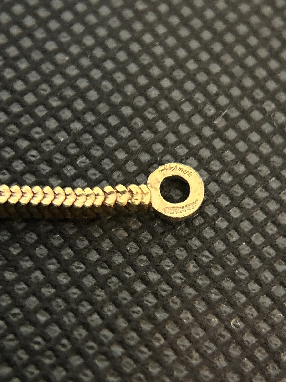 Necklace Chain Snake High Quality Gold Plated Gold Tone Americ KJ 19” GERMANY