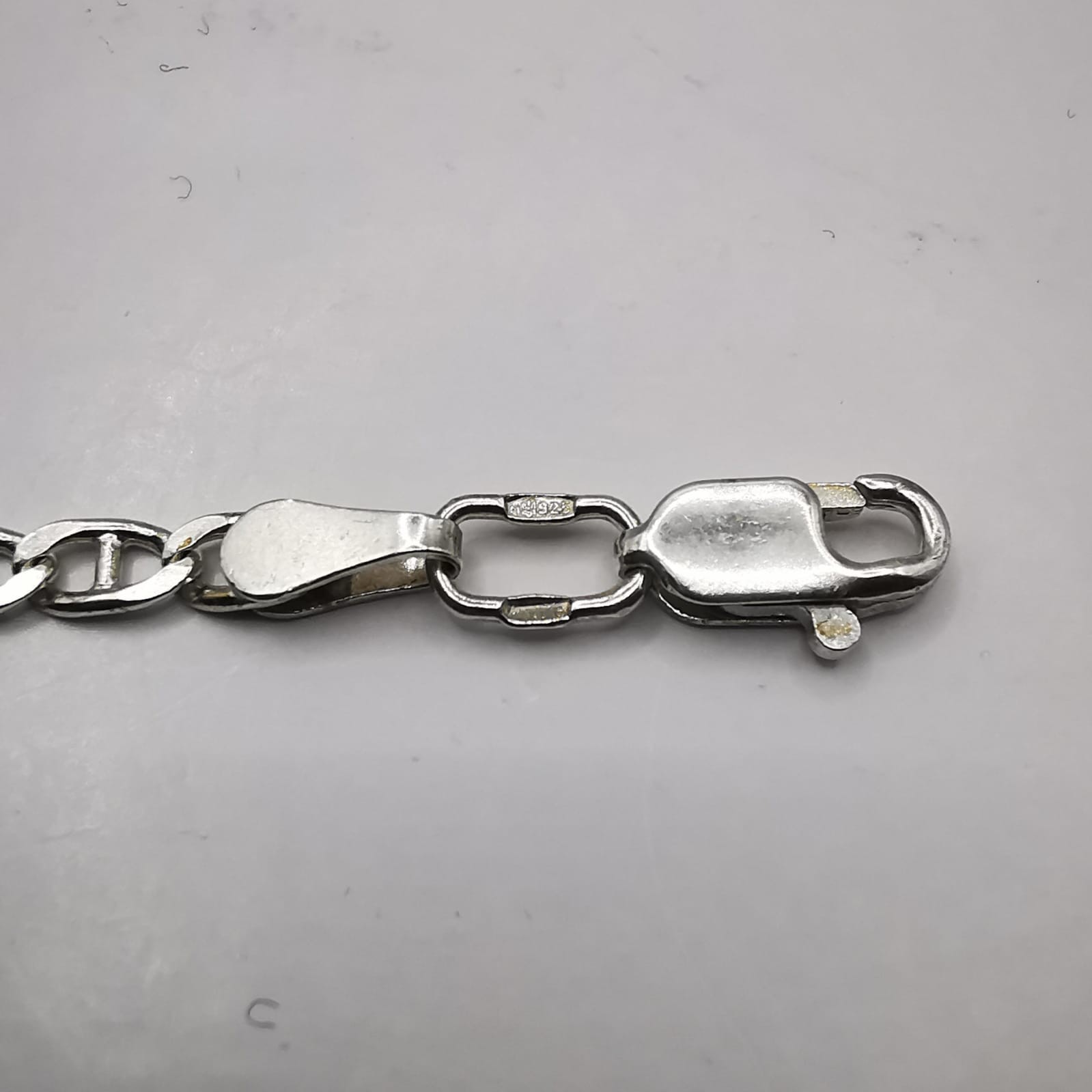 925 Sterling Silver Figaro Chain Necklace Vintage Hallmarked Men’s Jewelry