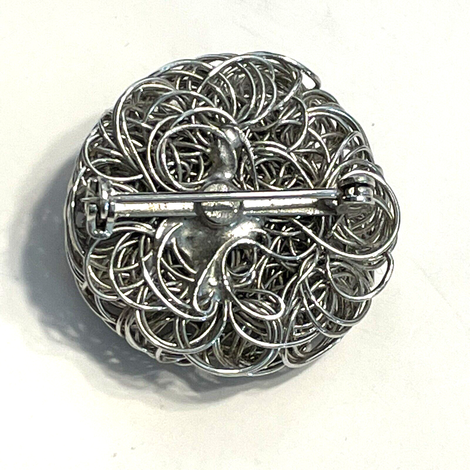 Pair of Silver Tone Brooches Bird & Nest w/Faux Pearl Eggs + Avon Brooch/Pendant