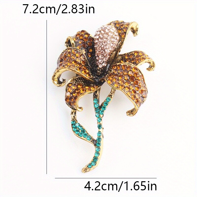 Retro Fashion Creative High-quality Temperament Rose Brooch Jewelry Gift