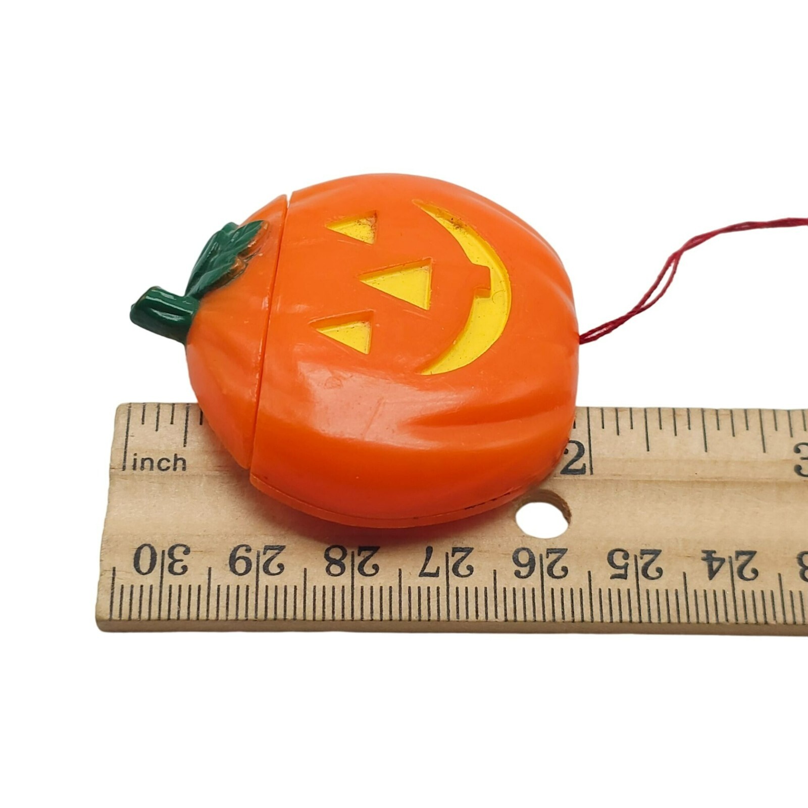 Fun World PIN Halloween Vintage PULL STRING PUMPKIN Pop Up GHOST Boo 1980s