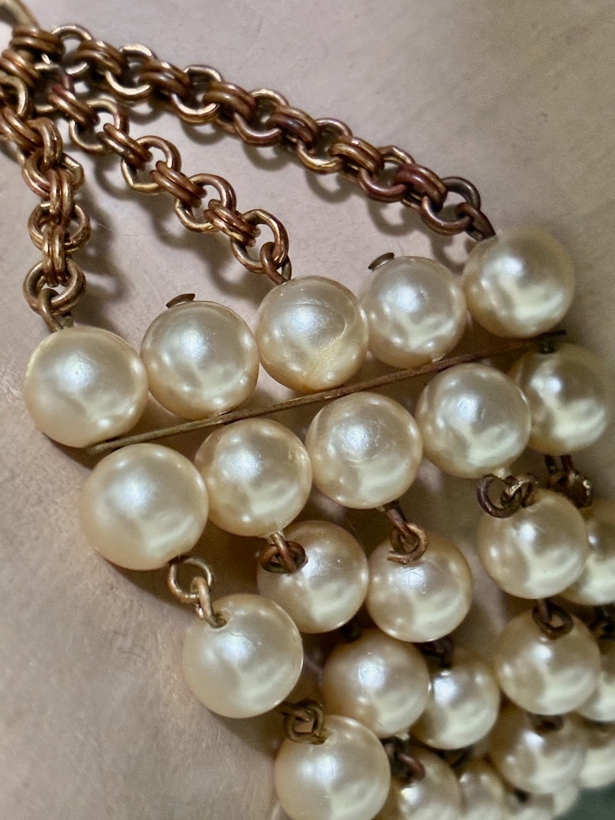 EARLY 1940s MIRIAM HASKELL PEARL NECKLACE Unsigned