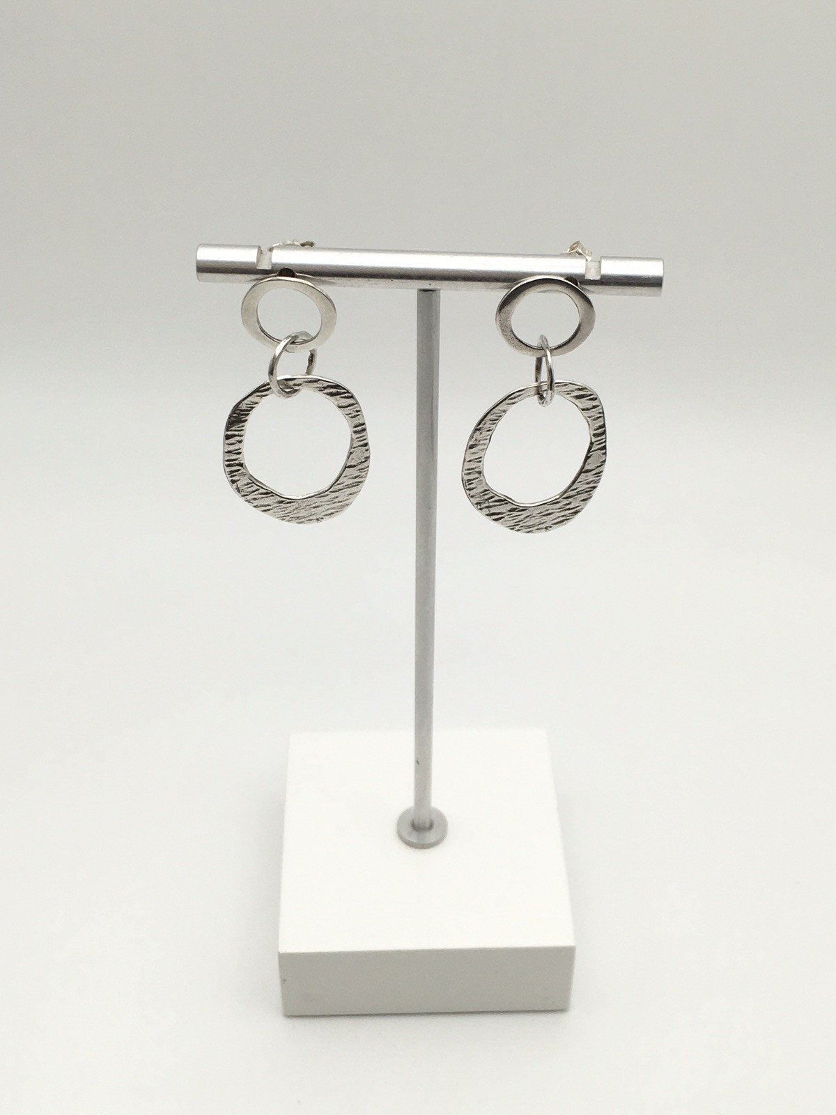 Vintage Sterling Silver SILPADA Interlocking Circles Earrings Marked 925 #19