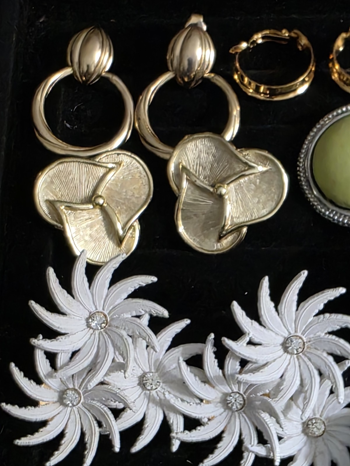 Vintage Mixed Clip Earring Lot Of 14 Pair