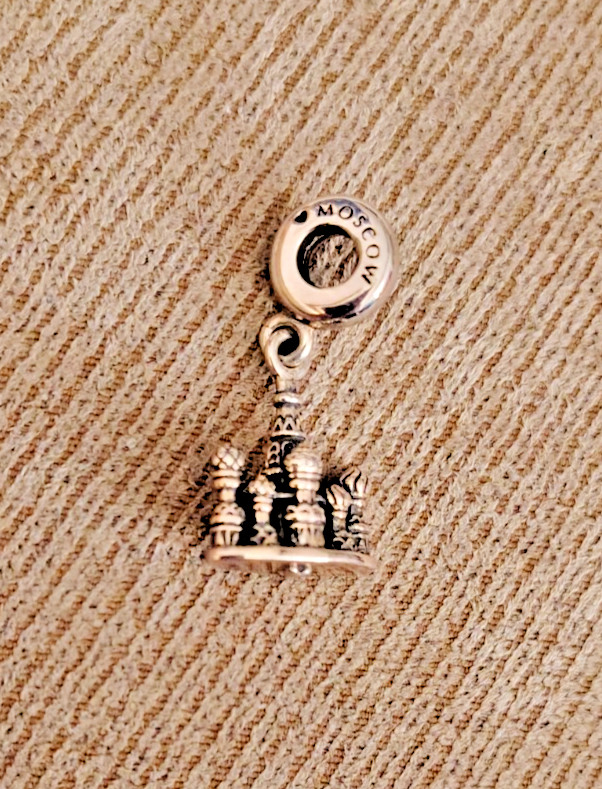VTG PANDORA 925 STERLING SILVER MOSCOW BUILDINGS CATHEDRAL CHARM ESTATE retired